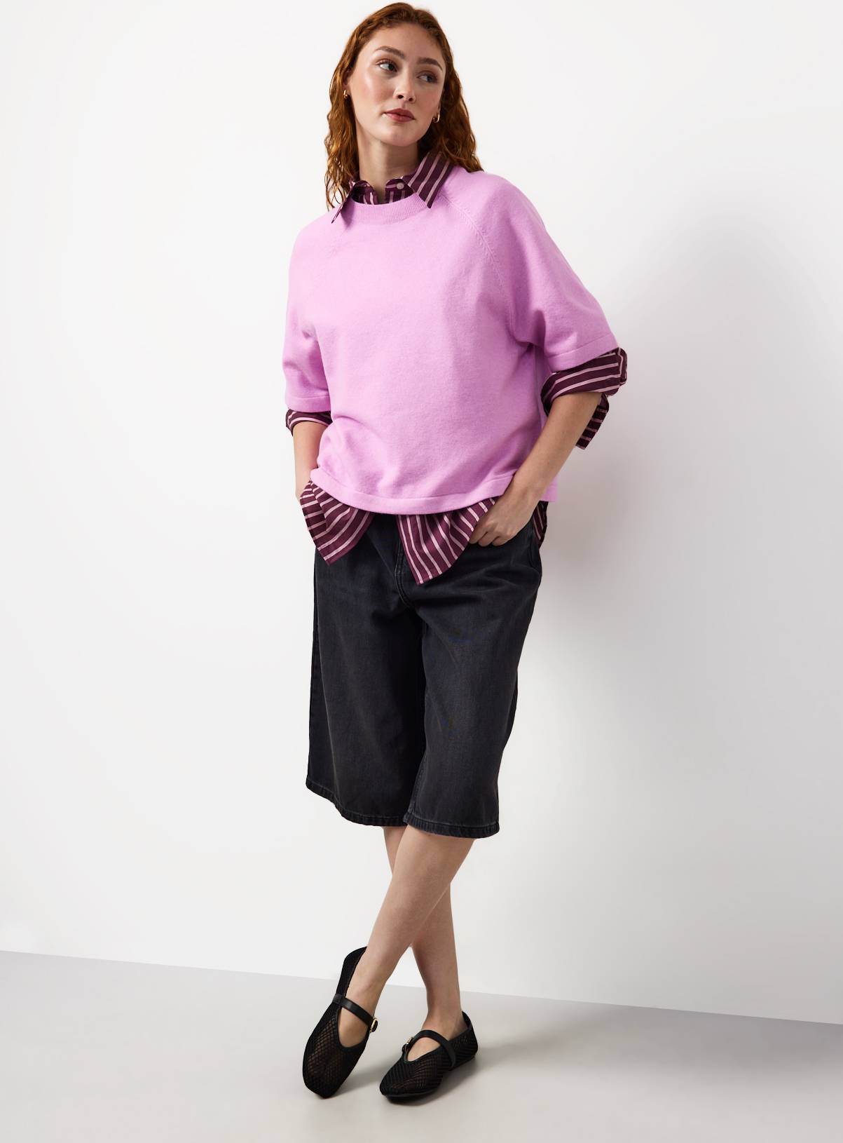 Bright Pink Knitted T-Shirt 10 - Image 3